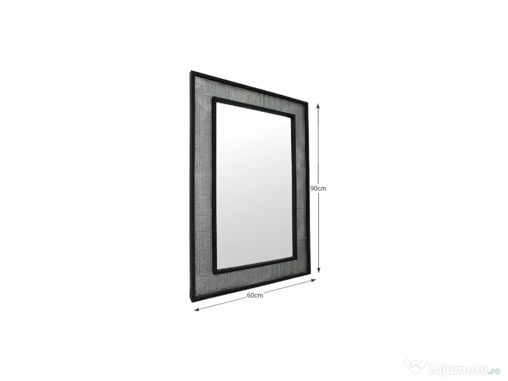 OGLINDA rama neagra -argintiu 