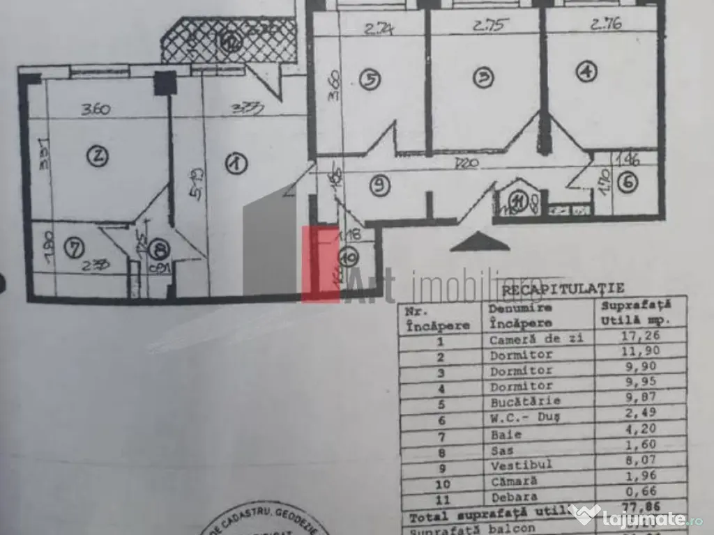 APARTAMENT 4 CAMERE STEFAN CEL MARE 