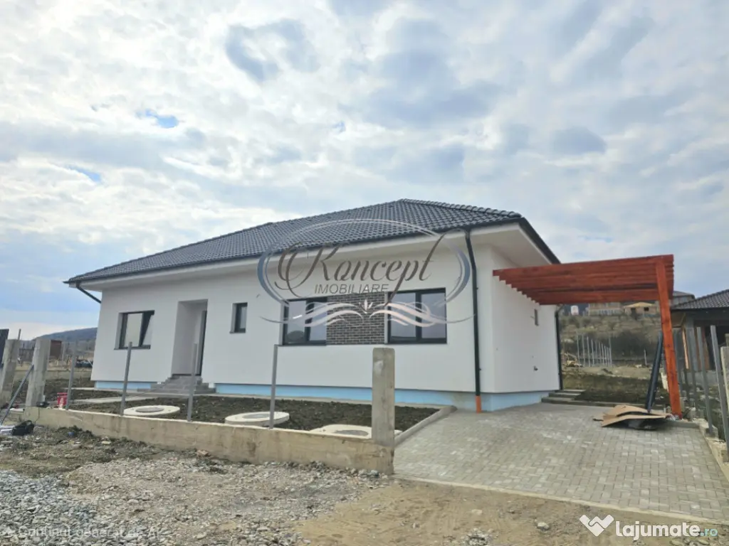 Casa eficienta energetic, noua, cu pod mansardabil generos 