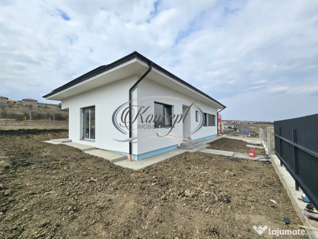 Casa eficienta energetic, noua, cu pod mansardabil generos 