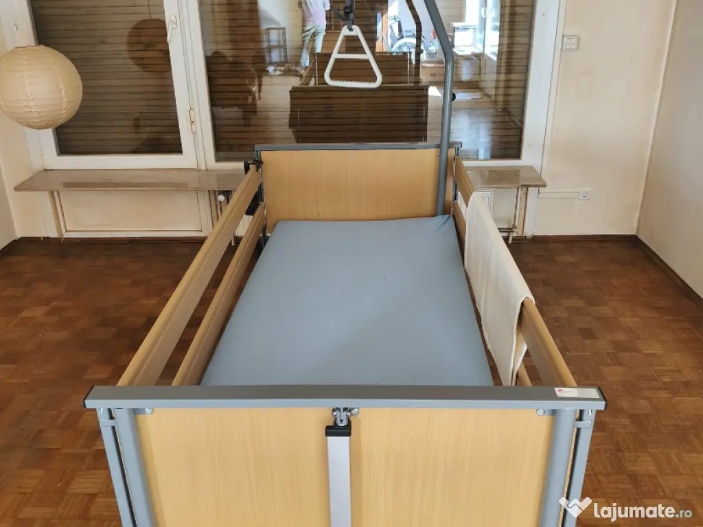 Pat medical electric reglabil + Saltea inclusă – Stare excelentă