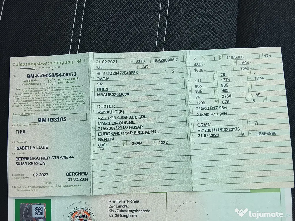 1,3 BENZINA -150CP , 4 X 2 , AUTOMAT , 2024 , 40.430 KM 