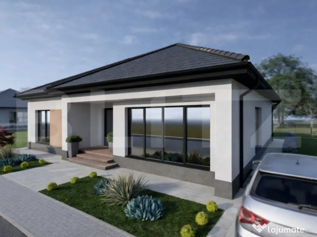 Casă modernă 4 camere, 112 mp utili, teren 374 mp, Miceșt 