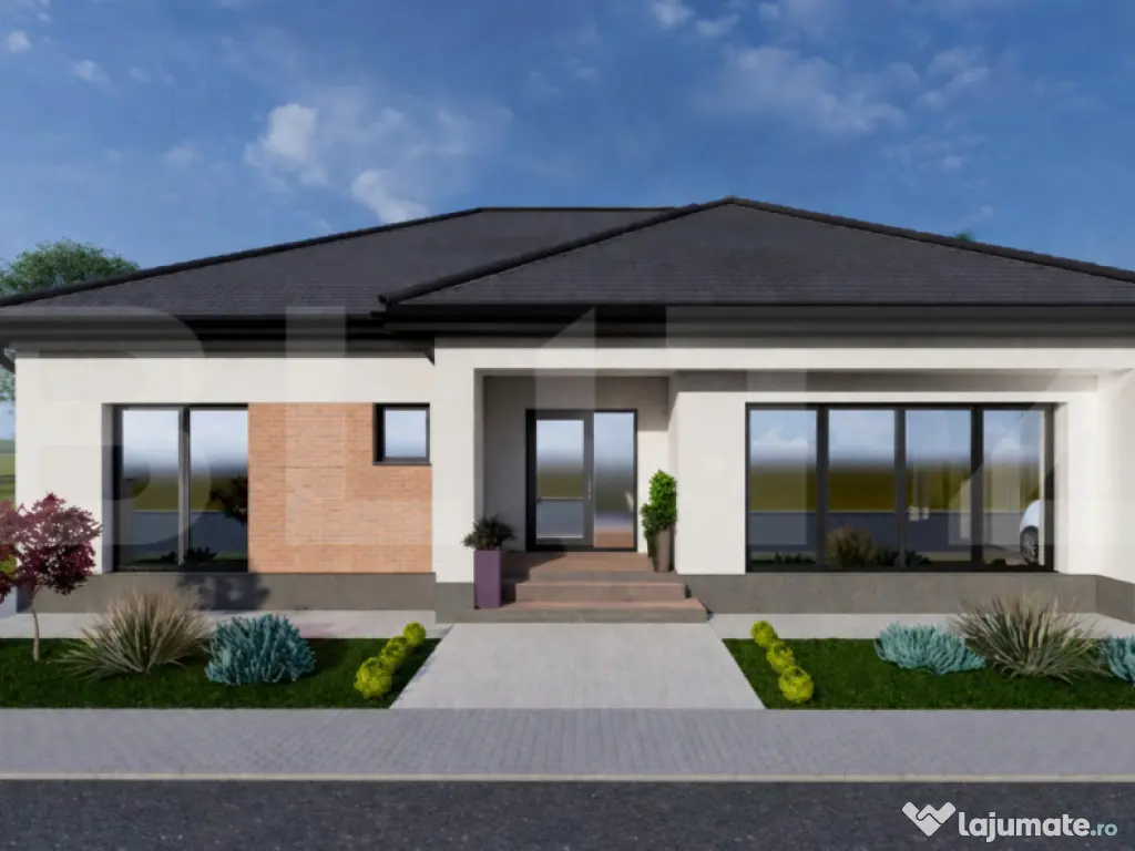 Casă modernă 4 camere, 112 mp utili, teren 374 mp, Miceșt 