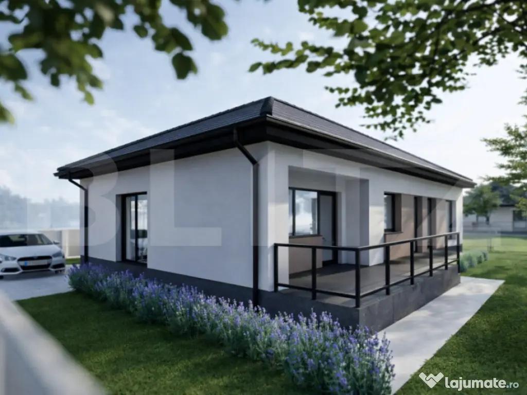 Casă modernă 4 camere, 112 mp utili, teren 374 mp, Miceșt 