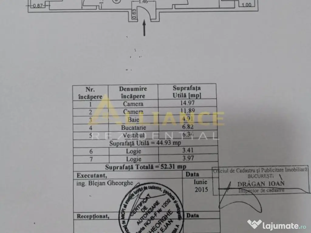 Apartament 2 camere || 52 mp || parcare inclusa || zona mode 