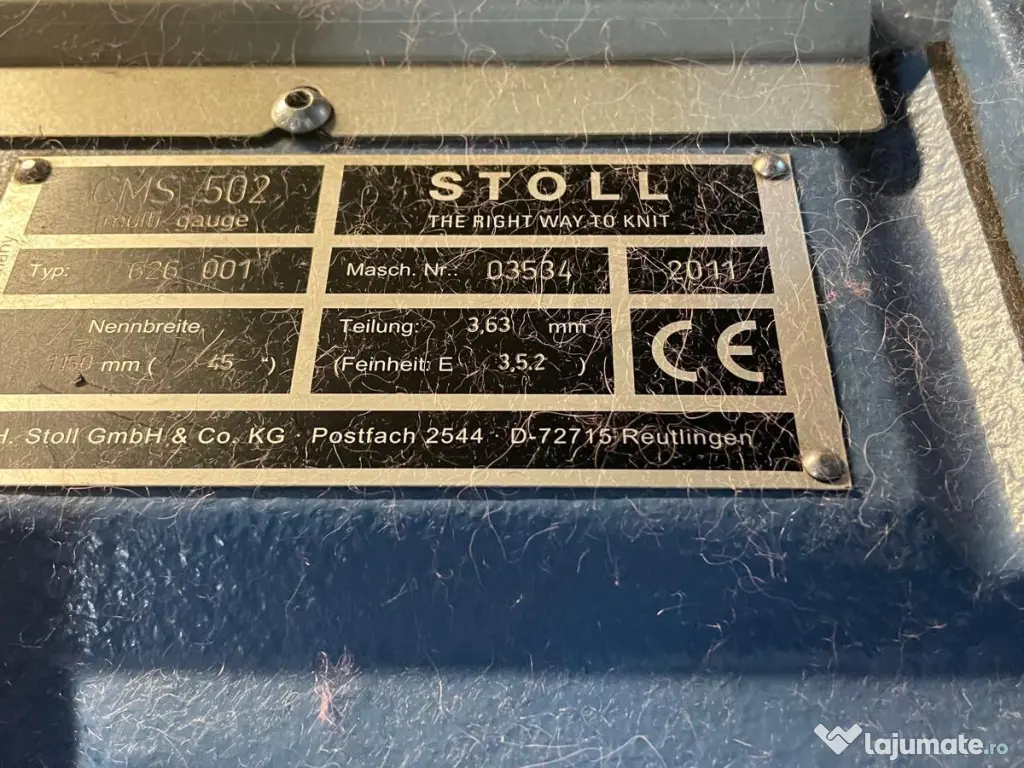 Vand masini de tricotat STOLL CMS 502HP 3.5.2, 4 Buc.