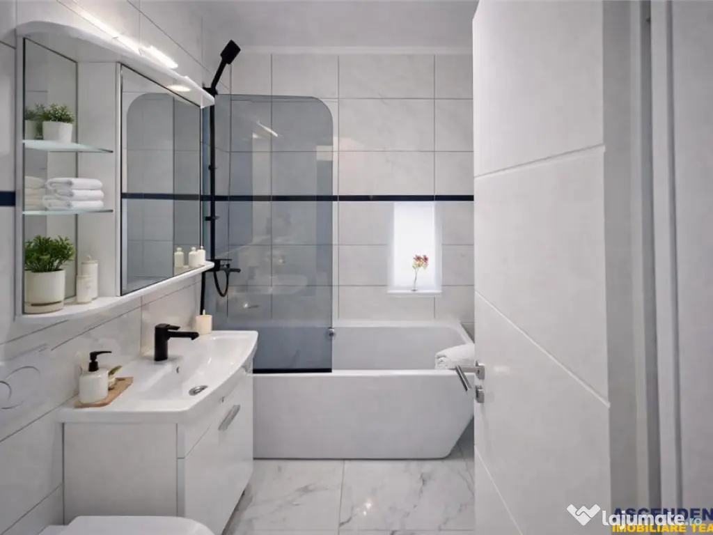 Apartament 2 camere decomandat, luminos, vedere pe 2 parti, 