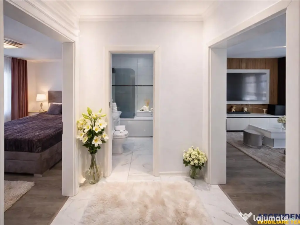 Apartament 2 camere decomandat, luminos, vedere pe 2 parti, 