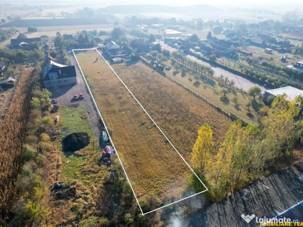 Teren intravilan, pe 3.800 mp, cu vedere frumoasa, Sfantu G