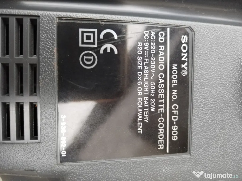 Radio casetofon Sony cfd-909 
