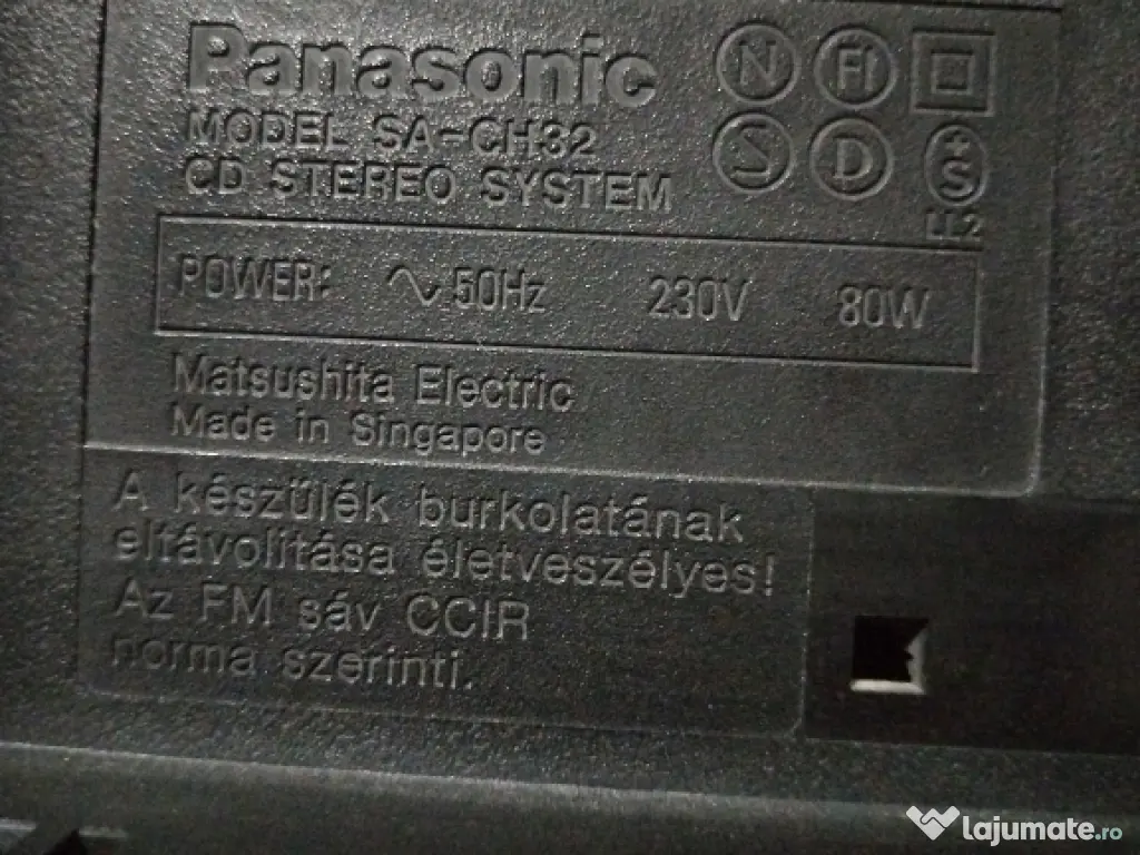 Combina audio Panasonic sa-ch42 