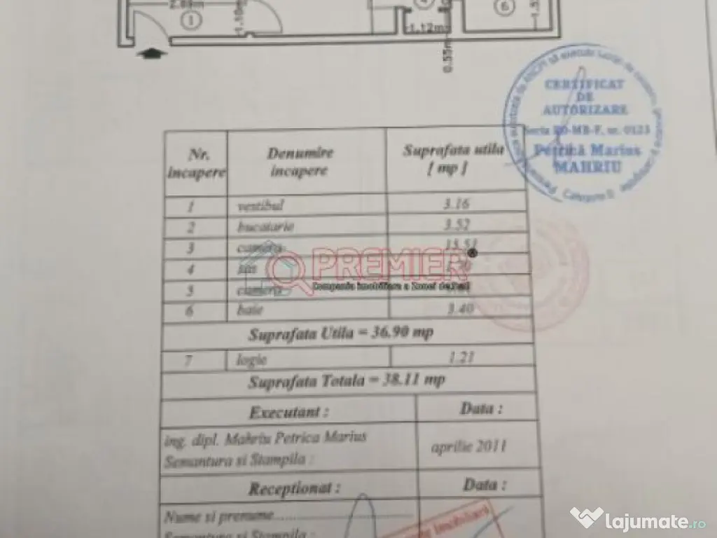 Str. Argeșelu – Apartament 2 camere - etaj 1, mobilat, 