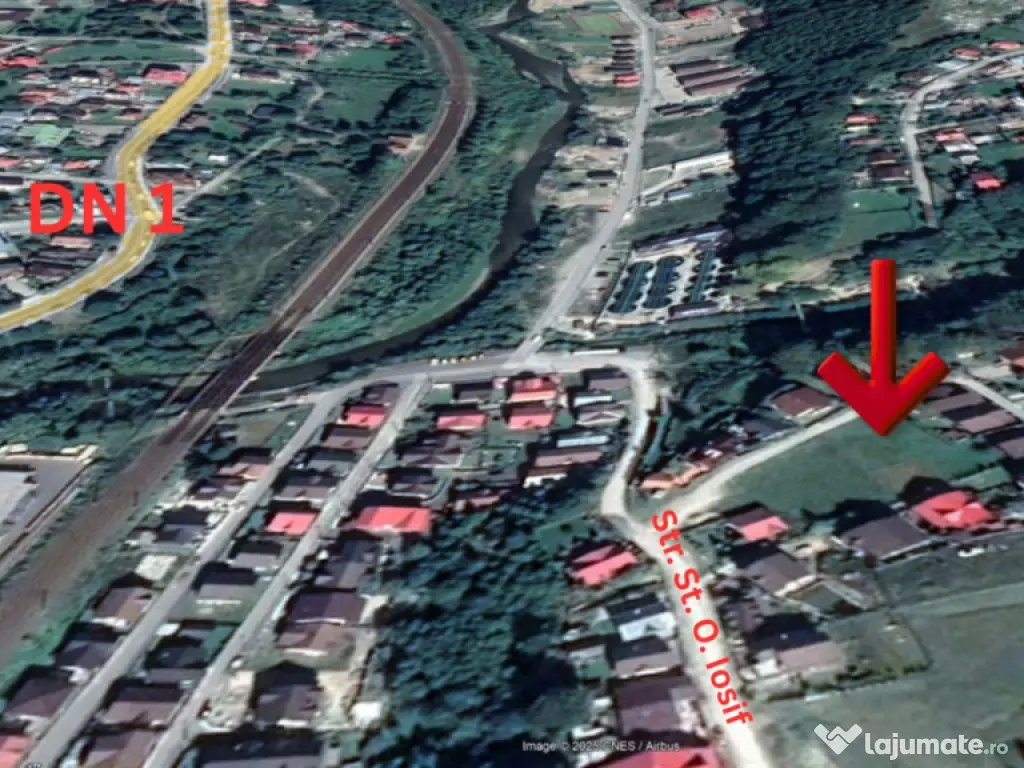 Teren 1407 mp Poiana Tapului. Vedere Bucegi .Tripla Deschide 