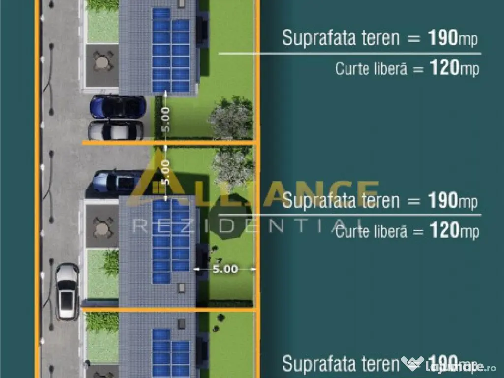 Casa 5 camere tip DUPLEX - 4 bai, Terasa Curte, 250 MP