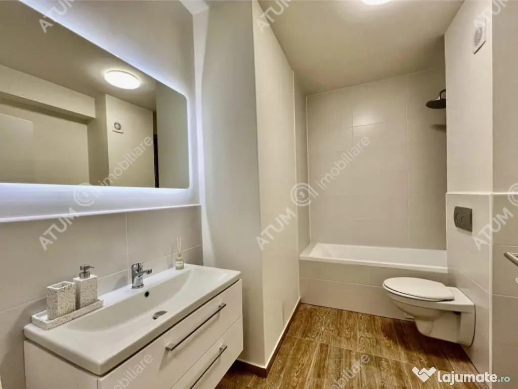 Garsoniera 36 mp cu balcon si parcare finisata la alb zona T 