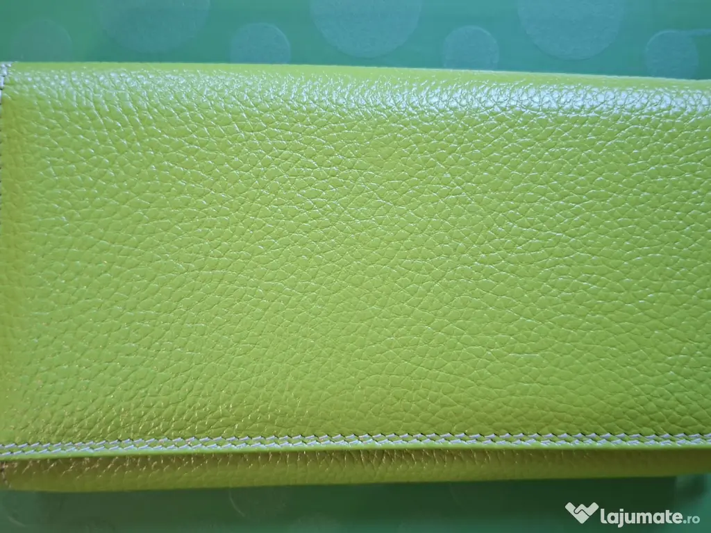Portofel verde piele 