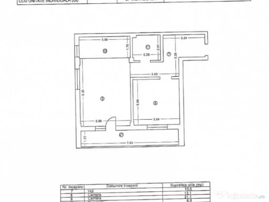 Apartament 2 camere, zona Lumina, mobilat, centrala gaze, lo 