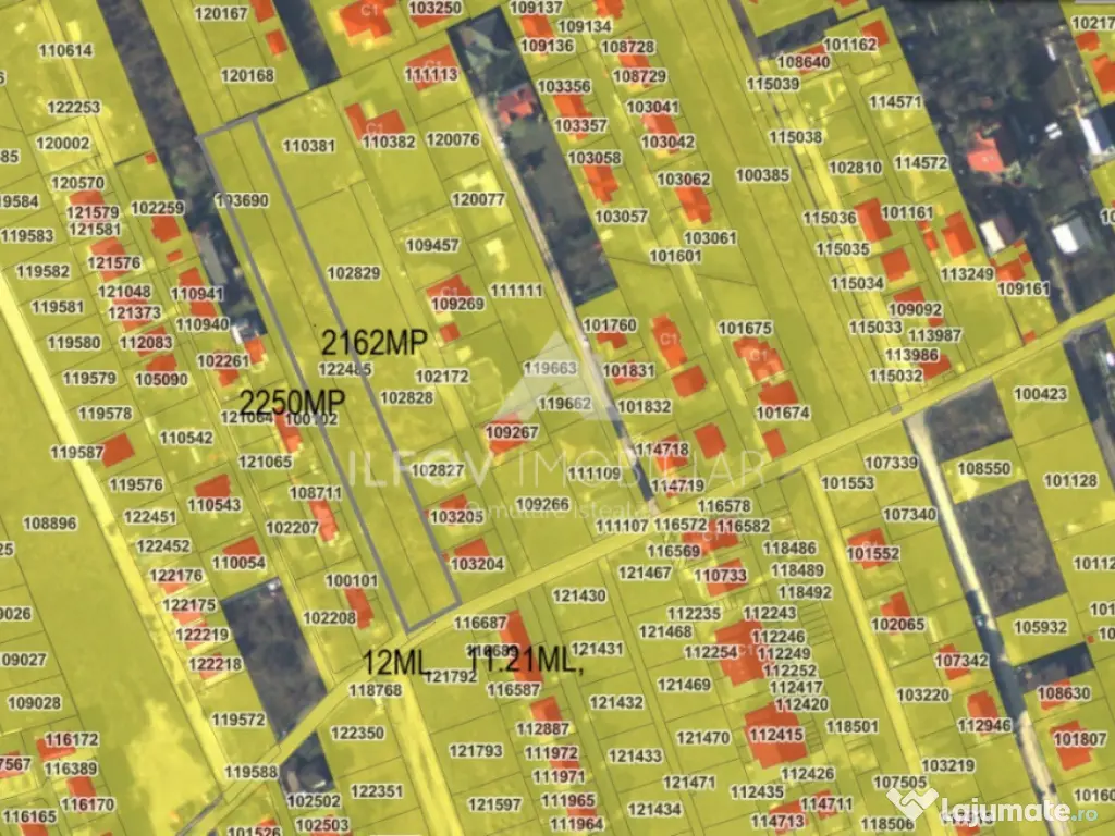 Otopeni, Str. 1Mai – Teren 4.412mp, Deschidere 23,21m | Co 