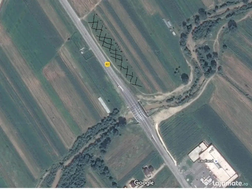 Teren intravilan de vânzare – 7.002 mp - Deschidere 70 m la bulevard | Mioveni 