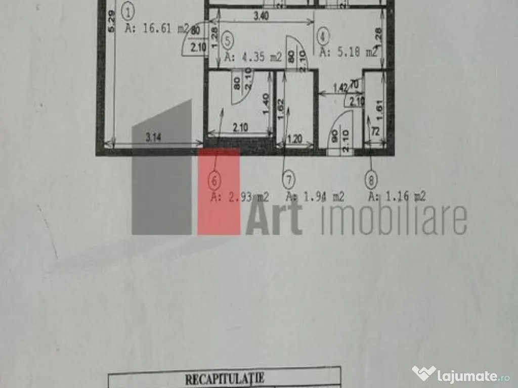 Apartament cu doua camere de vanzare-Margeanului-Rahova-c... 