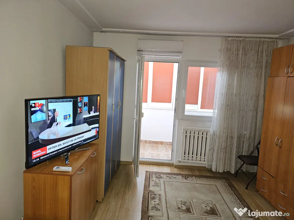 Garsonieră decomandată complet mobilată și utilată, etajul 1 ,cartier 1 Mai