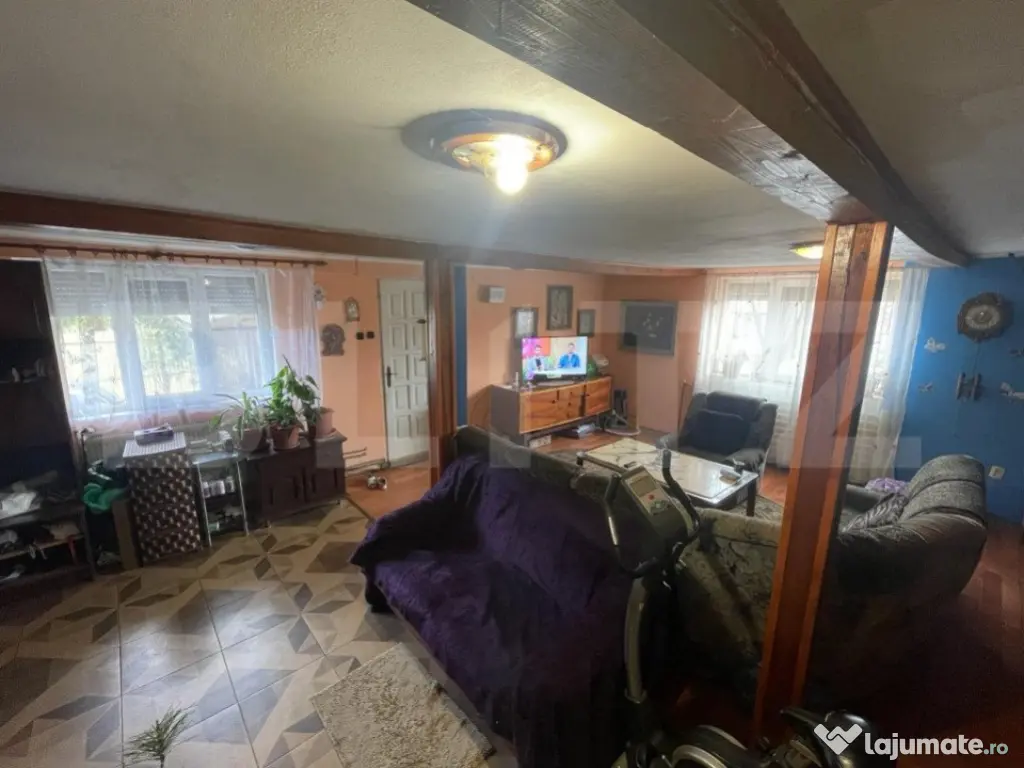 Casa de vânzare cu grădina, foraj la 50 m adancime si fot