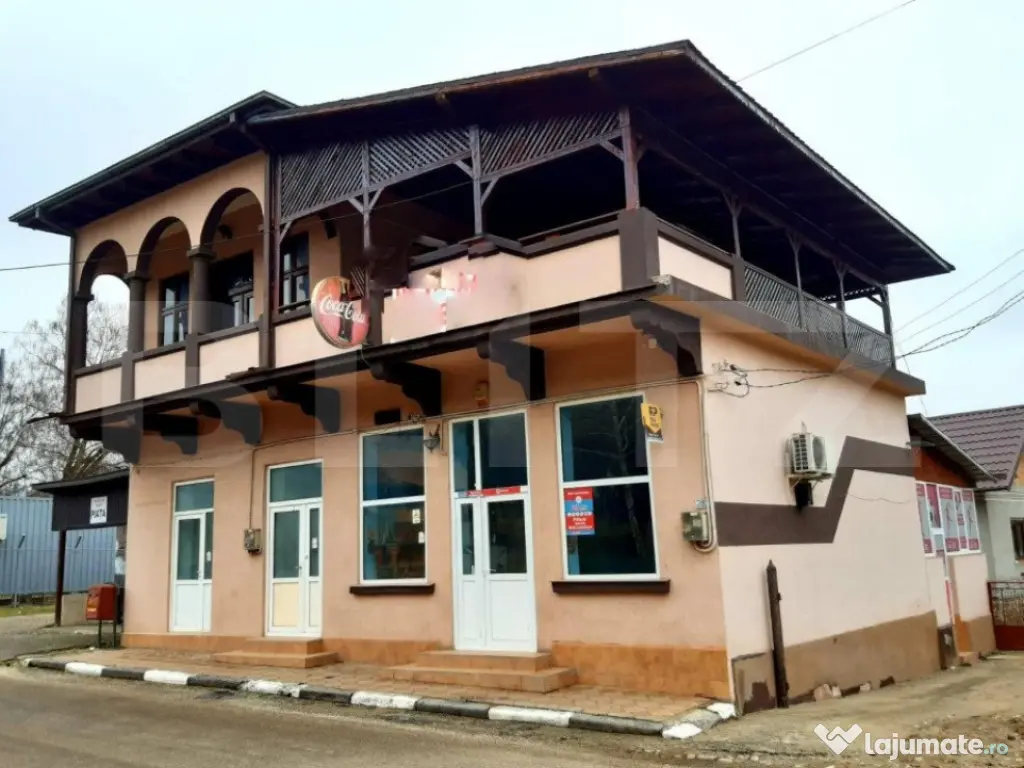 Spatiu Comercial cu apartament de 2 camere la etaj 300mp, Be