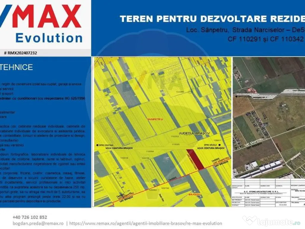 DE VÂNZARE|Teren Sânpetru - REZIDENTIAL/COMERCIAL - com...