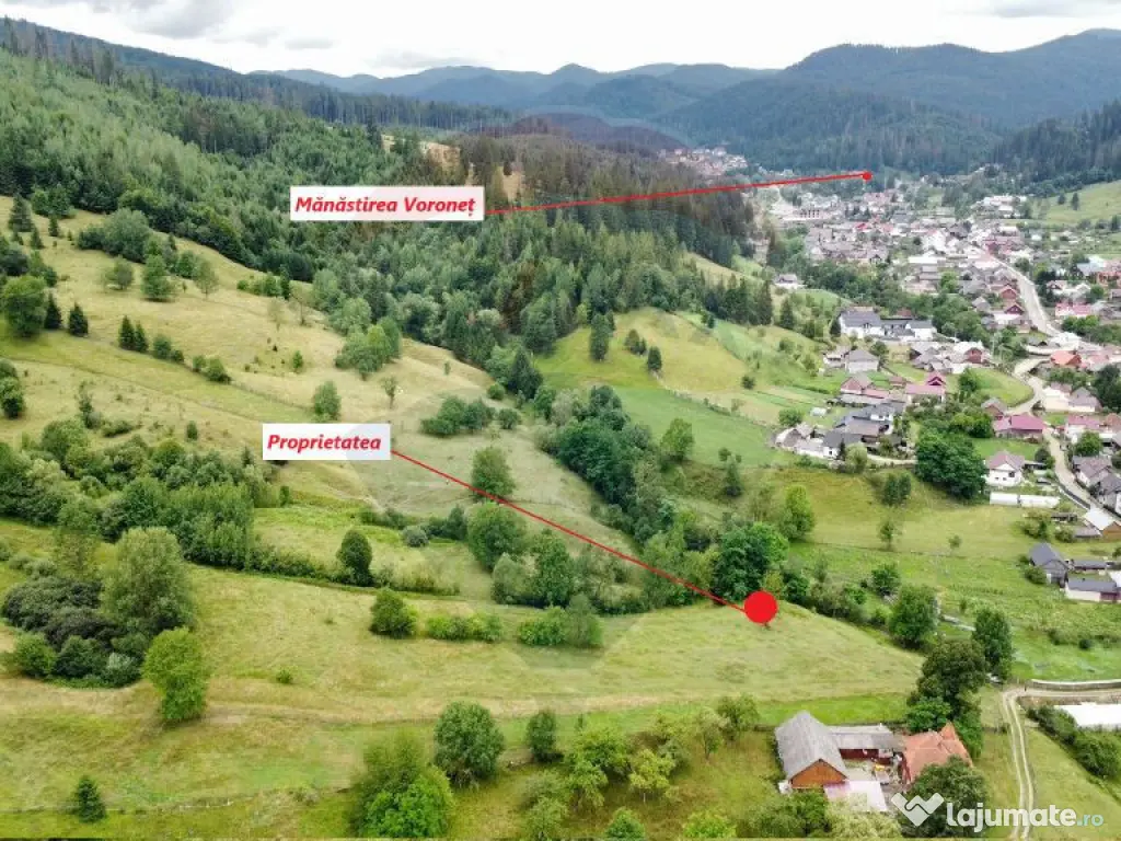 Teren 6,865mp Voroneț / Gura Humorului / Bucovina 