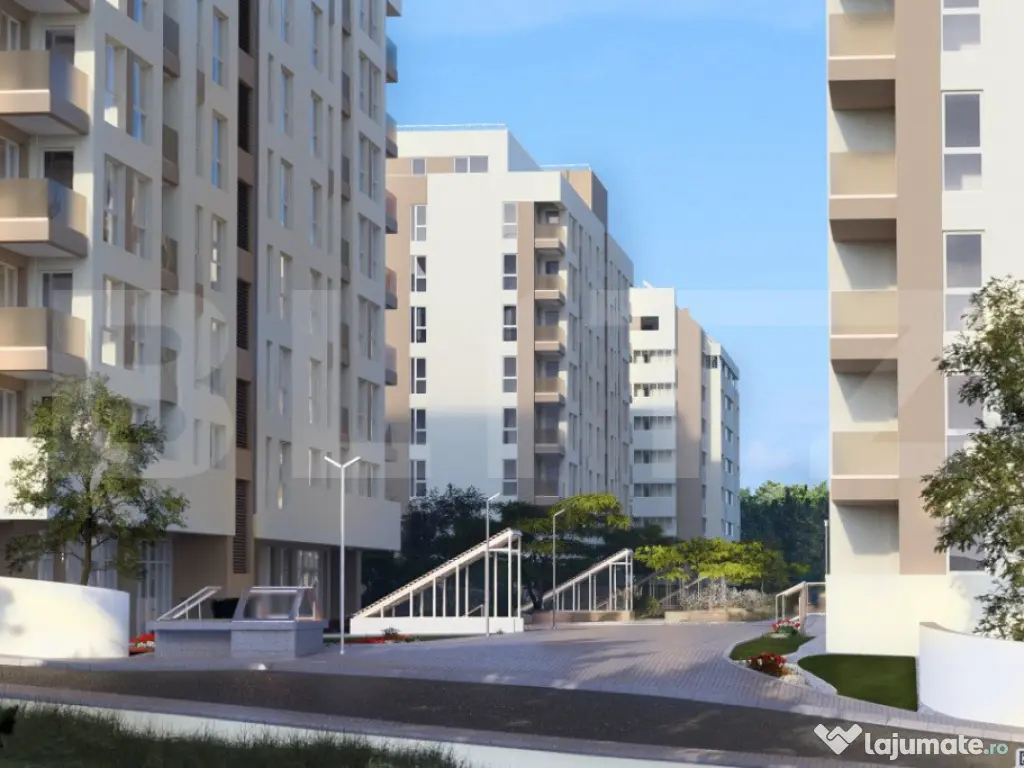 Apartament de 2 camere, 56 mp, Aleea Sadoveanu 