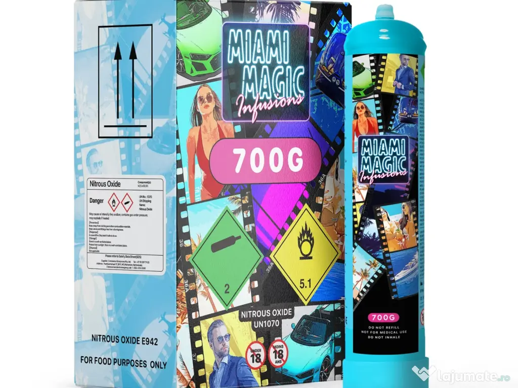 Butelie Azot Miami Magic Great Whip 700Gr 