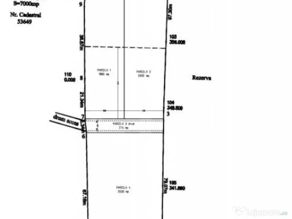 Teren Intravilan cu potential ridicat, 2535mp, Turda, zona c