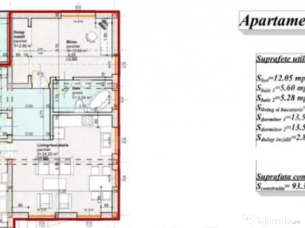 Apartament 3 camere, 78 mp utili- lângă Parcul Municipal