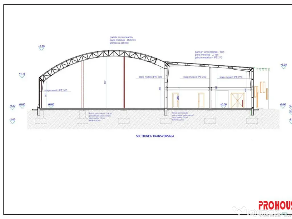 Moinesti- Hala 1.300 mp- se configureaza si compartimenteaza 