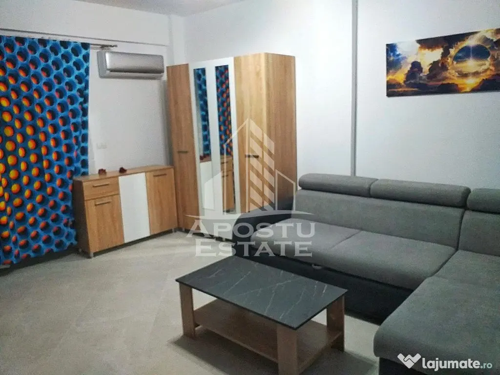Garsoniera tip studio, centrala proprie, zona Braytim 