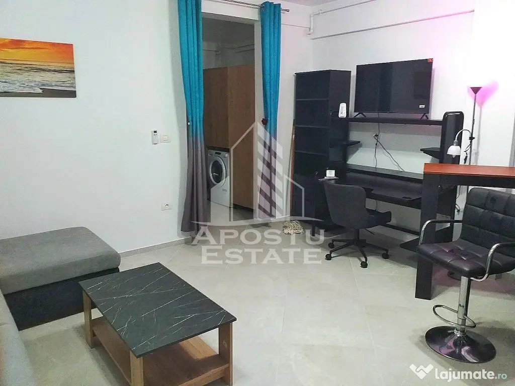 Garsoniera tip studio, centrala proprie, zona Braytim 