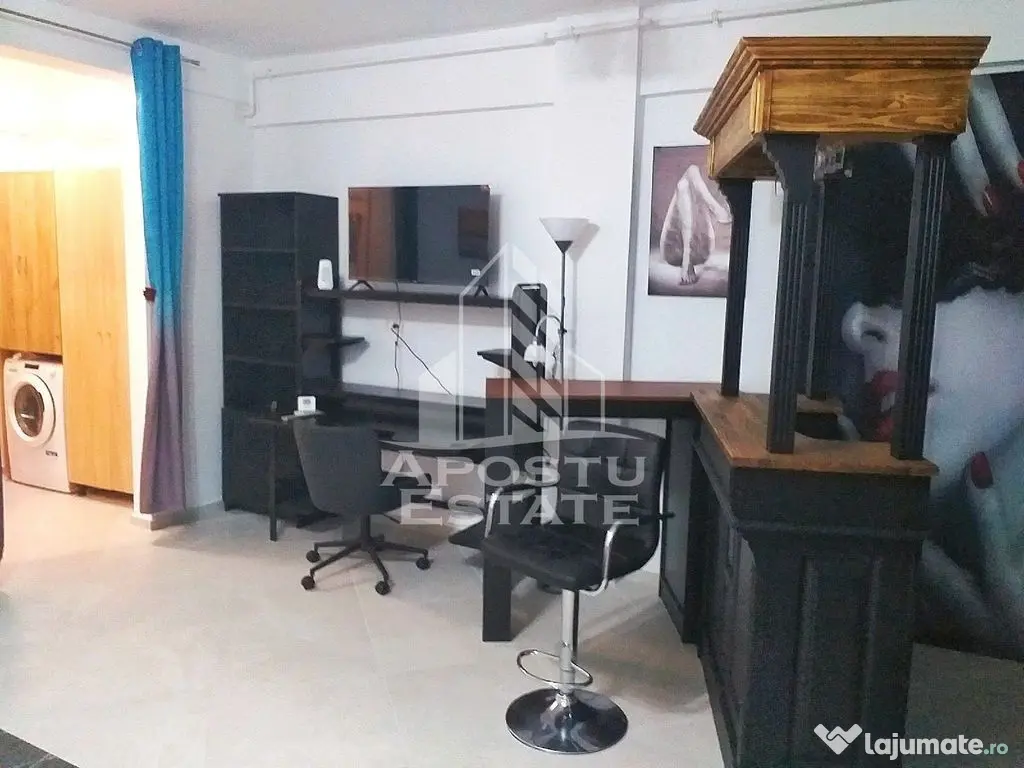 Garsoniera tip studio, centrala proprie, zona Braytim 