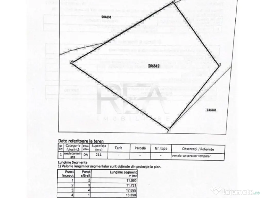 Teren Intravilan 211 mp - POT 70% – Grozăvești