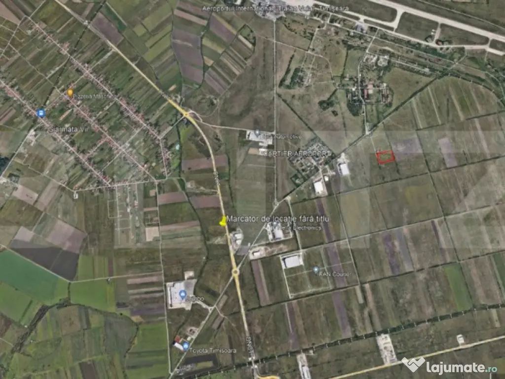 Teren arabil, PUZ in lucru, 11502 mp, zona aeroport