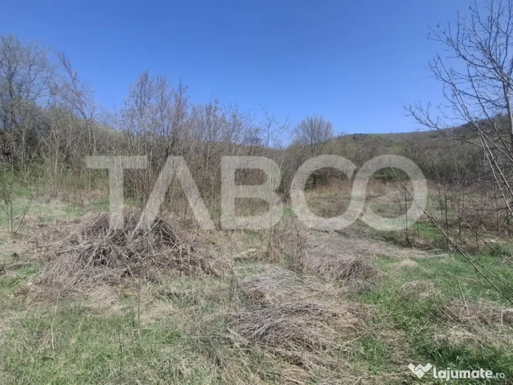 Teren intravilan de vanzare 1450 mp Slimnic Sibiu 