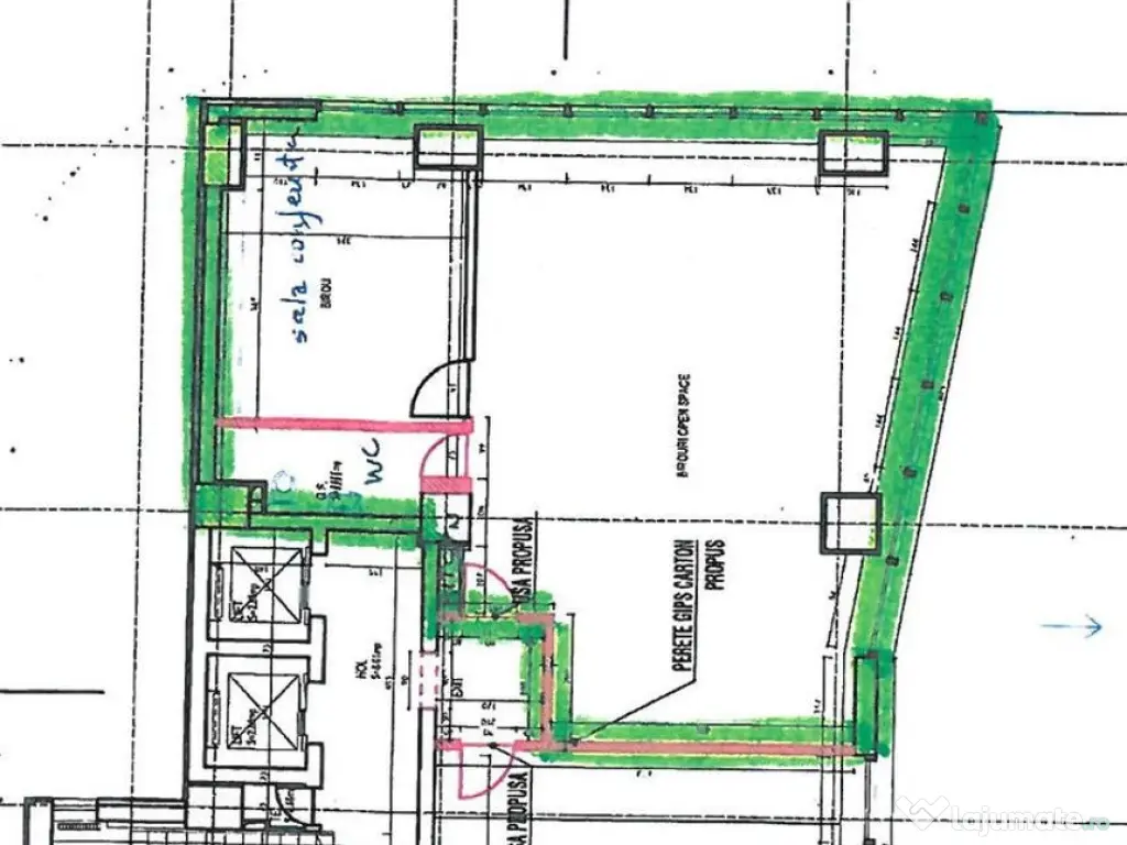 Spatii birouri 125 mp