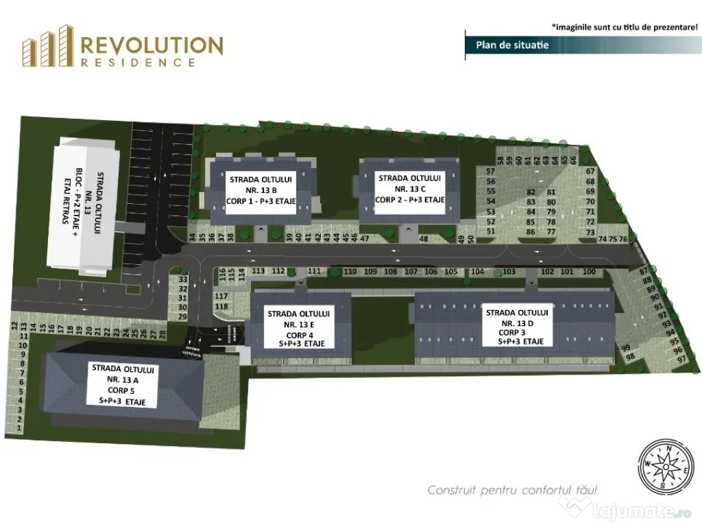 COMISION 0% - Apartamente 3 camere - Oltului 13C, Baia Mare 