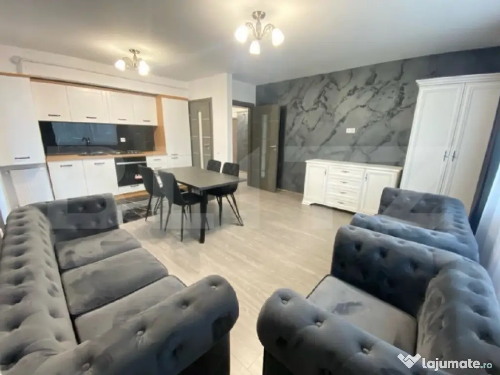 Apartament de 2 camere, 56mp, mobilat si utilat, zona Tatara