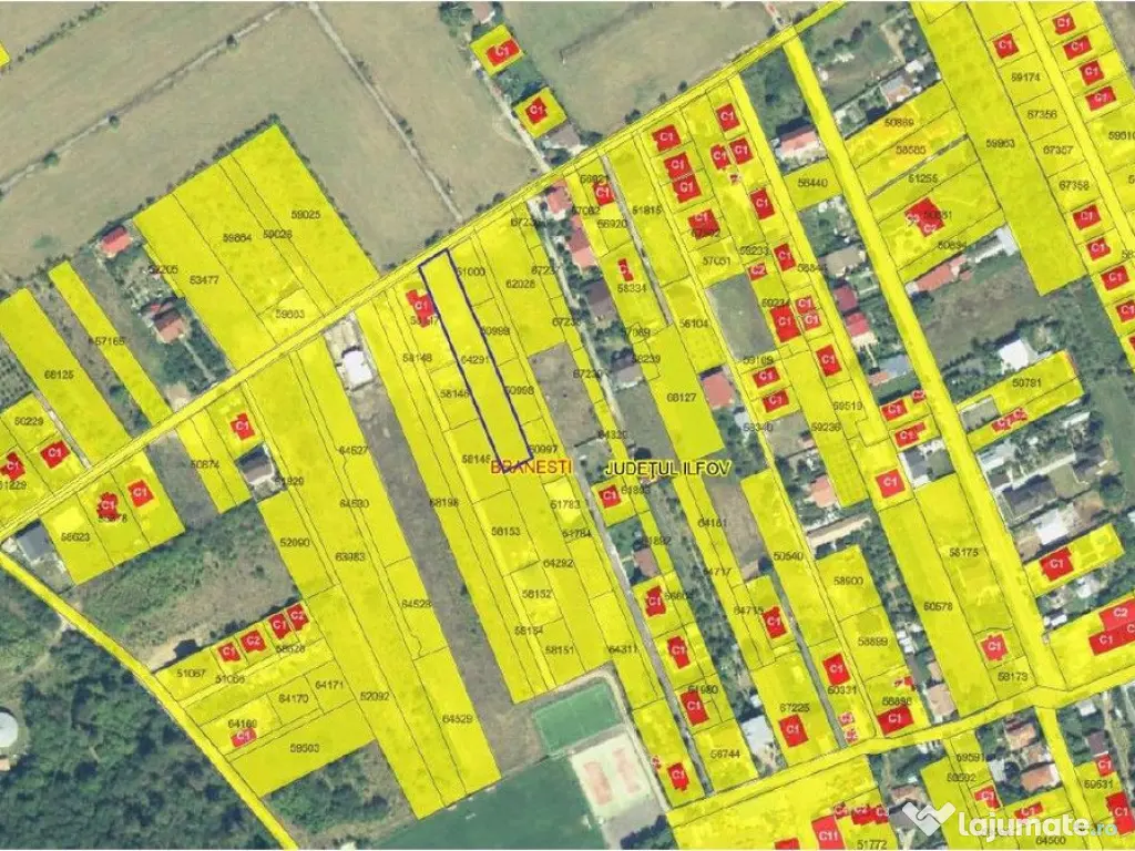 Teren intravilan Branesti, cota parte 1/3, ID: R2588284 