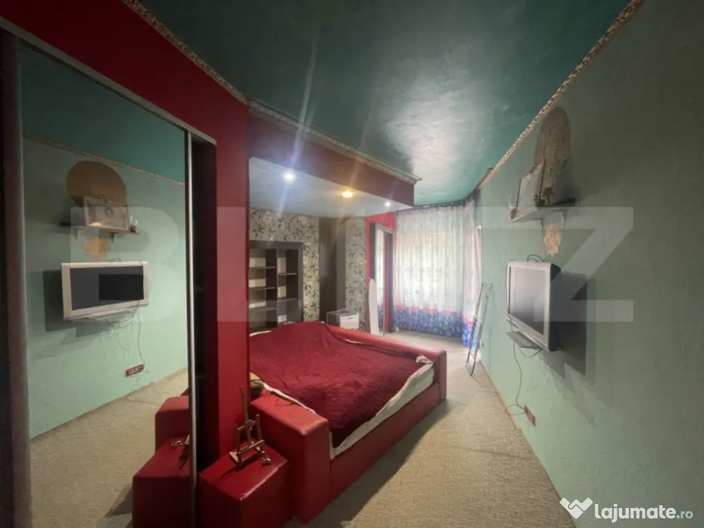 Apartament 3 camere, 80 mp, 2 terase mari, mobilat complet,