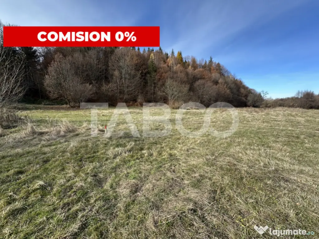 COMISION 0% Teren extravilan 1630 mp langa Rau pe Valea Sebe 