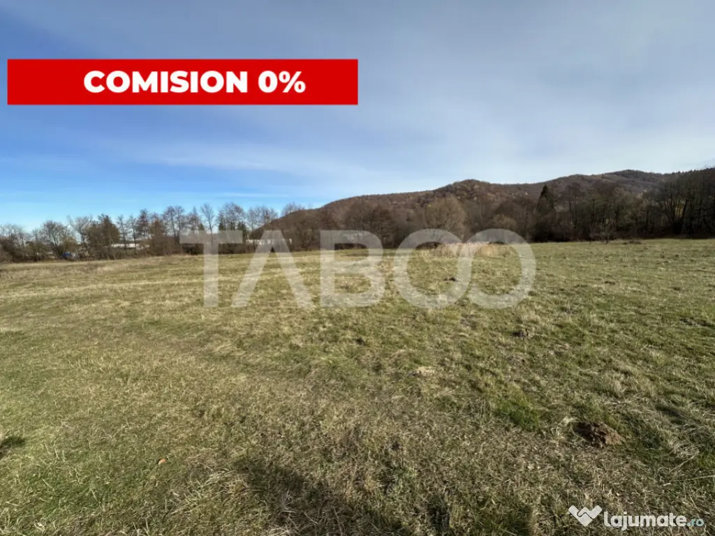 COMISION 0% Teren extravilan 1630 mp langa Rau pe Valea Sebe 