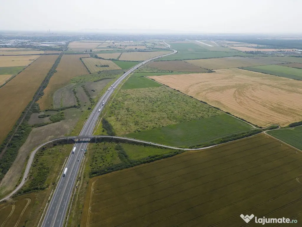 Teren 12 ha la Autostrada A1 cu PUZ aprobat 