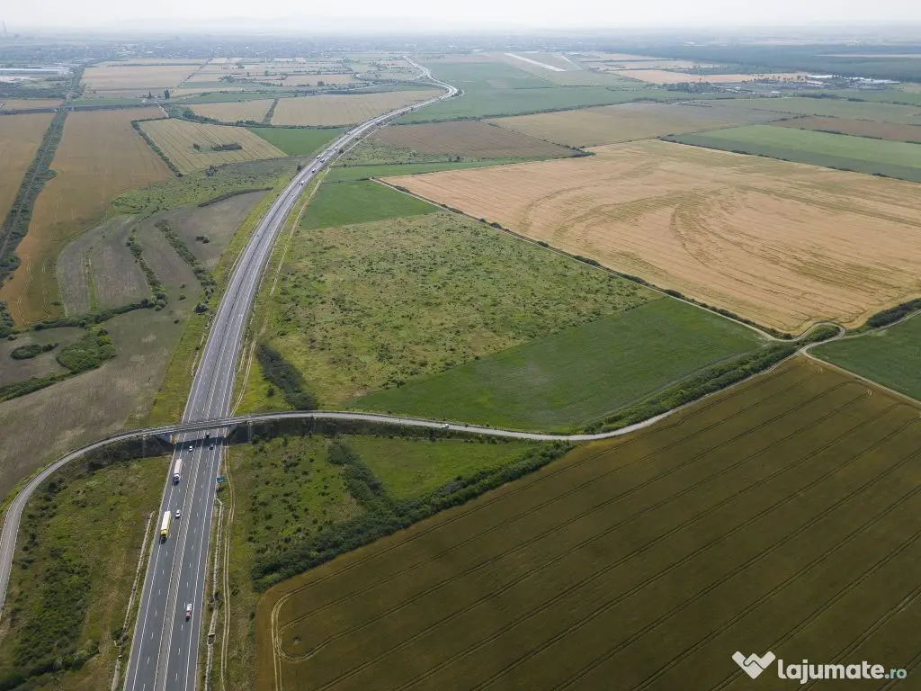 Teren 12 ha la Autostrada A1 cu PUZ aprobat 